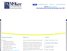 Tablet Screenshot of mckeecourtreporting.com